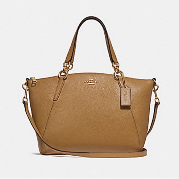 Coach Handbags - Coach Small Brown Kelsey Satchel/Crossbody Bag